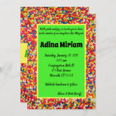 Baby Snoepjes Helder Uitnodiging (Voorkant / Achterkant)