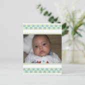 Baby Snower Bedankt Briefkaarten (Staand voorkant)