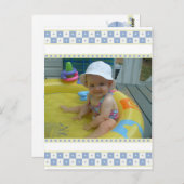 Baby Snower Bedankt Briefkaarten (Voorkant / Achterkant)