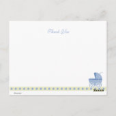 Baby Snower Bedankt Briefkaarten (Achterkant)