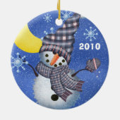 Baby Snowman Dated Keepomwille Ornament (Achterkant)