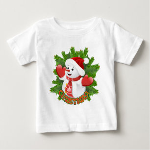 Baby Snowman met Crystal Snowflakes Ornament