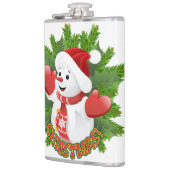 Baby Snowman met Crystal Snowflakes Ornament Heupfles (Links)