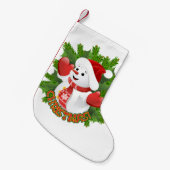 Baby Snowman met Crystal Snowflakes Ornament Kleine Kerstsok (Voorkant (Hangend))