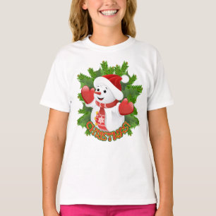 Baby Snowman met Crystal Snowflakes Ornament T-shirt