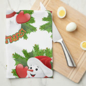 Baby Snowman met Crystal Snowflakes Ornament Theedoek (Quarter Fold)