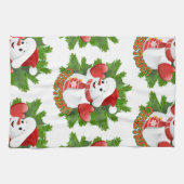 Baby Snowman met Crystal Snowflakes Ornament Theedoek (Horizontaal)