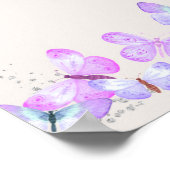 Baby Sock Hunt Butterfly Skies Baby shower Game Poster (Hoek)