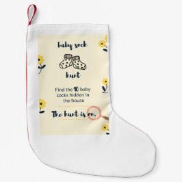 Baby Sock Hunt Game Stocking Kleine Kerstsok