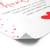 Baby Sock Hunt Sign Baby shower spel Poster (Hoek)