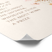 Baby Sock Hunt Teken voor Wildflower Baby shower Poster (Hoek)