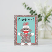 Baby Sock Monkey Dank u voor de aankondiging van d (Staand voorkant)