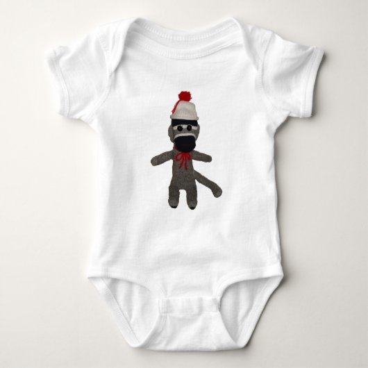 Baby Sock Monkey Romper (Voorkant)