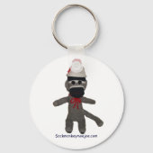Baby Sock Monkey-Sleutelhanger Sleutelhanger (Voorkant)