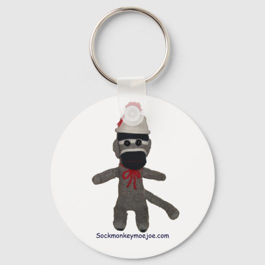 Baby Sock Monkey-Sleutelhanger Sleutelhanger (Voorkant)