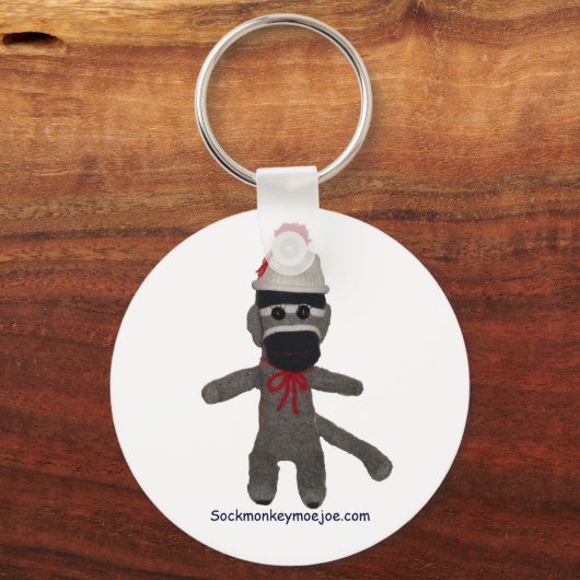 Baby Sock Monkey-Sleutelhanger Sleutelhanger (Voorkant)