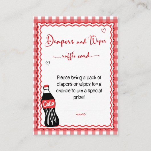 Baby Soda Ready to POP Diaper or Wipes  Informatiekaartje (Voorkant)