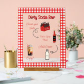 Baby Soda Ready to POP Dirty Soda Sign Acryl Bord (Huwelijk)