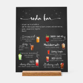Baby Soda Ready to POP Soda Bar  Acryl Bord (Voorkant)