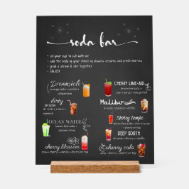 Baby Soda Ready to POP Soda Bar  Acryl Bord