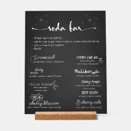 Baby Soda Ready to POP Soda Bar  Acryl Bord