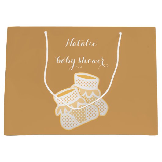 baby sokken - zonnebloem groot cadeauzakje (Voorkant)