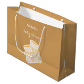 baby sokken - zonnebloem groot cadeauzakje (Voorkant Gekanteld)