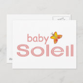 Baby Soleil Briefkaart (Voorkant / Achterkant)