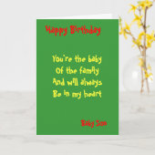 Baby son Birthday Kaart (Gele Bloem)