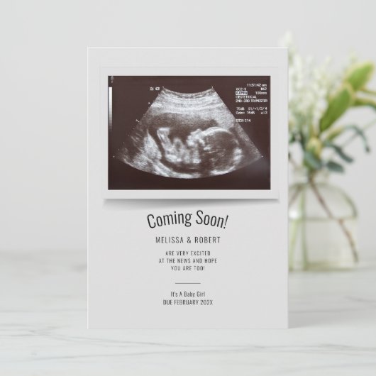 Baby Sonogram Binnenkort bekend (Staand voorkant)