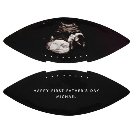 Baby Sonogram First Vaderdag Aangepaste naam American Football (Panelen)