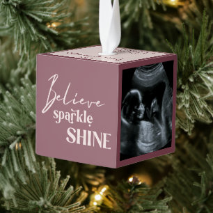 Baby Sonogram Geloof Sparkle Shine 3 Foto Decoratie