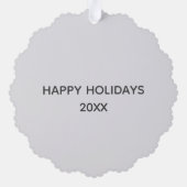 Baby Sonogram Sneeuw Wereldbol Kerst Ornament Kaar Kaart (Achterkant)