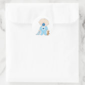 Baby Soother Boy Ronde Sticker (Tas)