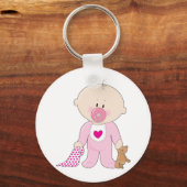 Baby Soother Girl Sleutelhanger (Voorkant)