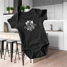 Baby Sous Chef Kitchen Utensil en Greenery Romper