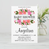 Baby Sower Invitation Kaart (Staand voorkant)