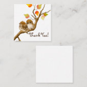 Baby Sparrow Birds bedankje briefkaart (Voorkant / Achterkant)