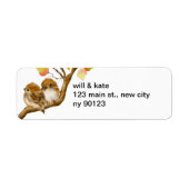 Baby Sparrow Birds Return Address Labels (Voorkant)