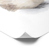 Baby Sparrow Digital-Waterverf Poster (Hoek)