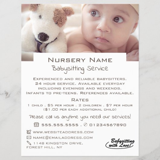 Baby & Speelgoed Dog Babysitter, Dagverzorger, Nur Flyer (Voorkant)