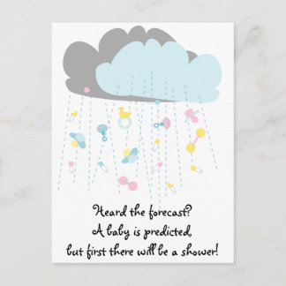 Baby Speelgoed Douche/Baby shower Uitnodiging Briefkaart
