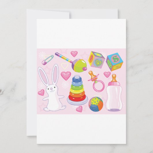 Baby Speelgoed en Nursery Essentials Kaart (Voorkant)