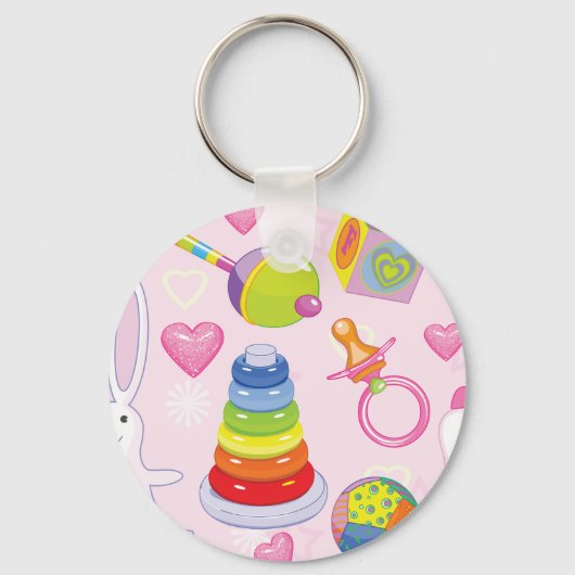Baby Speelgoed en Nursery Essentials Sleutelhanger (Achterkant)