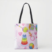Baby Speelgoed en Nursery Essentials Tote Bag (Voorkant)