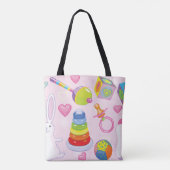 Baby Speelgoed en Nursery Essentials Tote Bag (Achterkant)