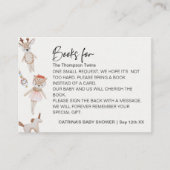 Baby speelgoed Genderneutraal tweelingboek voor Ba Informatiekaartje (Voorkant)