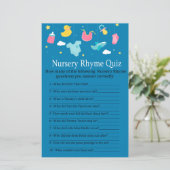 Baby speelgoed Nursery Rhyme Quiz baby shower game (Staand voorkant)