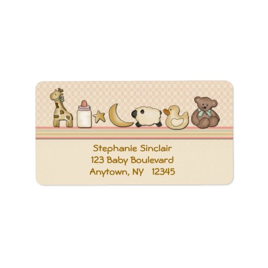 Baby Speelgoedlabel Etiket (Voorkant)