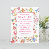Baby speelgoedthema verjaardagsfeestjes (Staand voorkant)